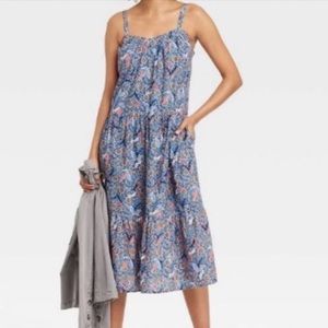 Knox Rose - Tiered - A Line - Midi Dress - XXL